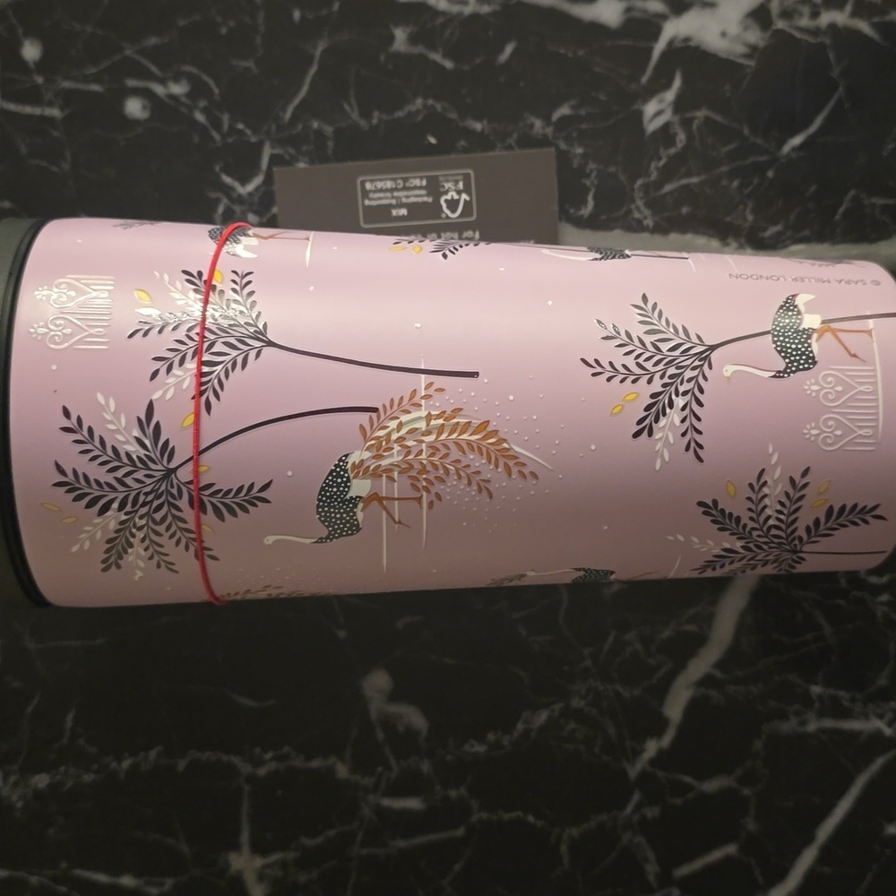 Sara Miller Lavender Travel Tumbler with Straw, 20 Oz., Retail Price $28.00US - Picture 3 of 16